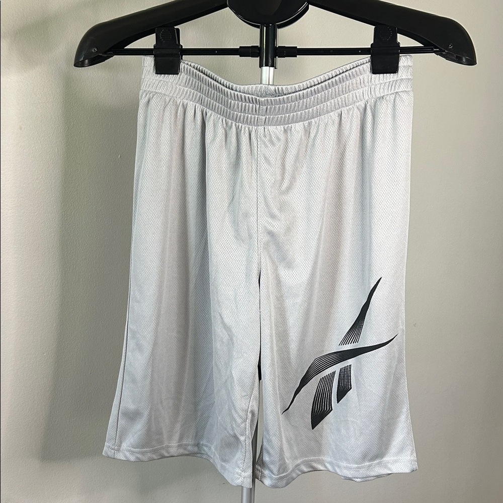 Reebok Men's Athletic Shorts in White and Black